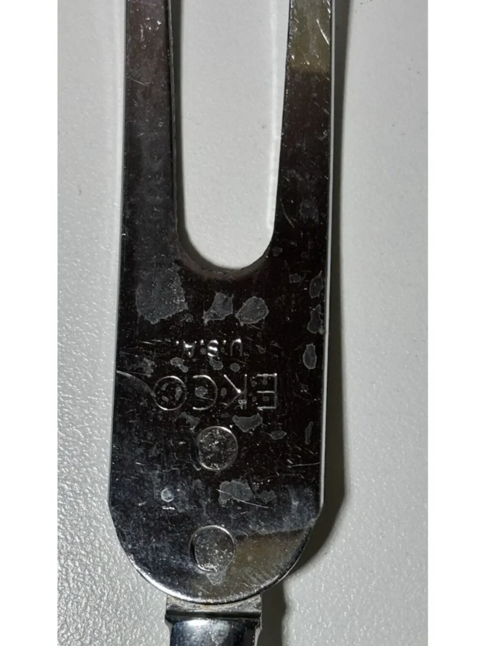 Vintage ECKO Meat Fork & Spoon Black Handle 12in Retro Kitchen Cooking Tool